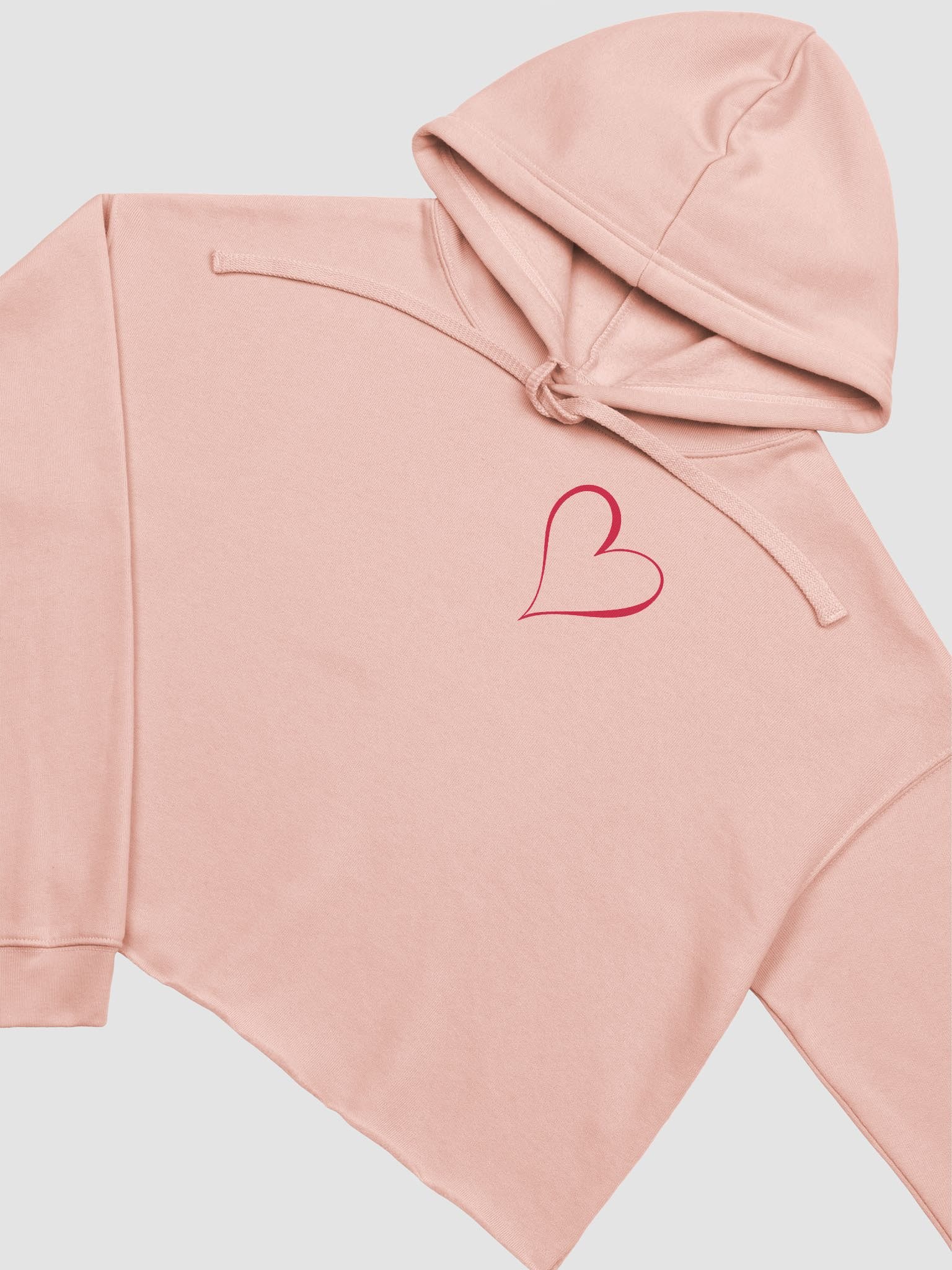 "Qu@lity He@rt" Crop Hoodie product image (4)