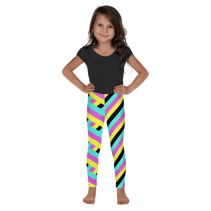 Colorful Spring Leggings for Girls with stripes, Leopard Collection product image (2)