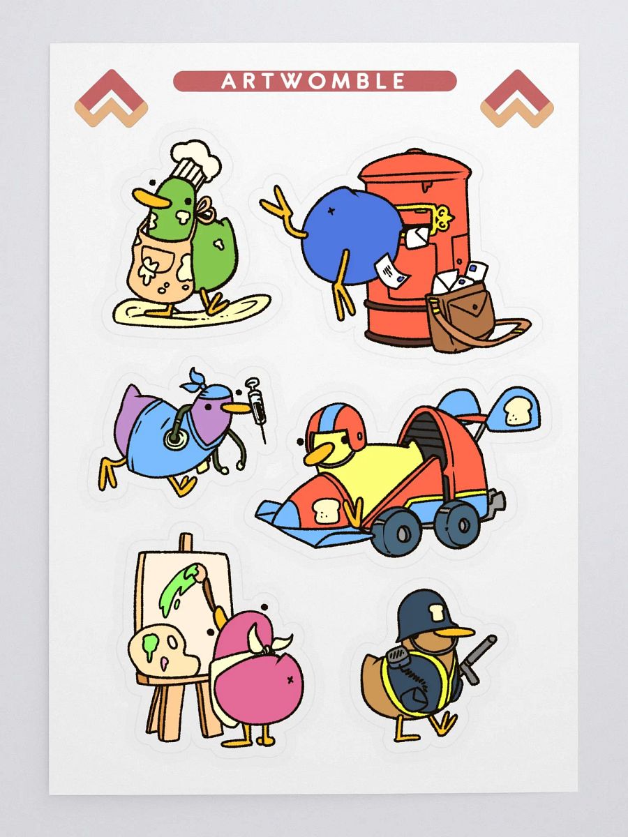 Berds With Jobs - Sticker Sheet product image (3)