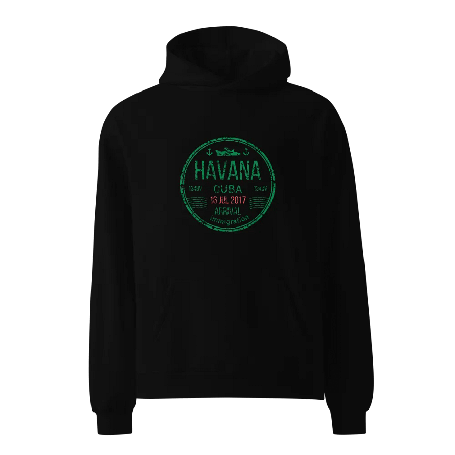 Havana Cuba Arrival Stamp Hoodie product image (1)