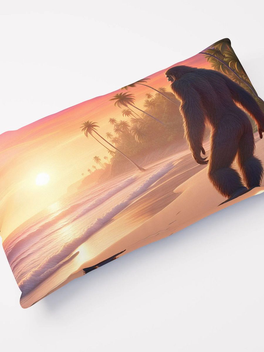 Pillow of Bigfoot on the beach product image (11)