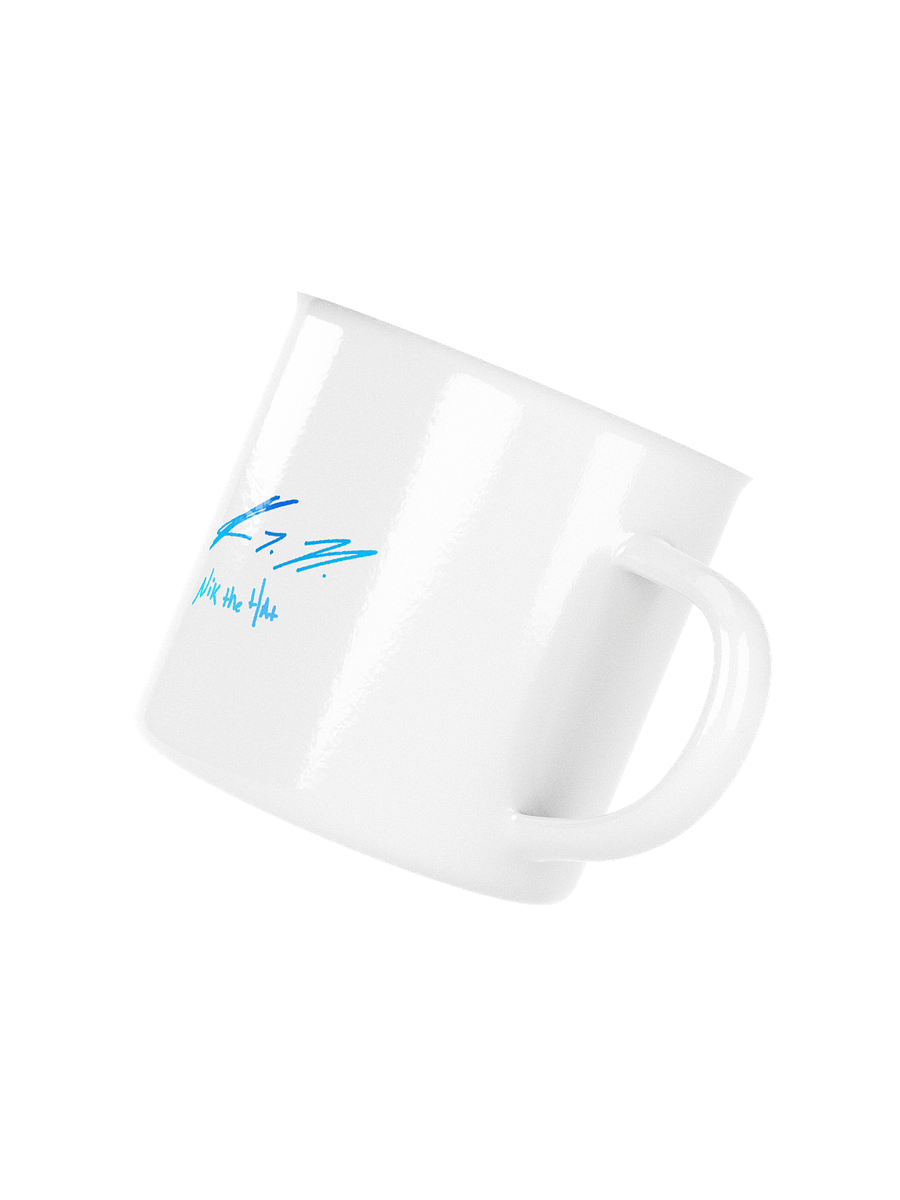 Nik The Hat | 12oz Enamel Mug – Summer ’25 BACK THE BLUE Edition product image (3)