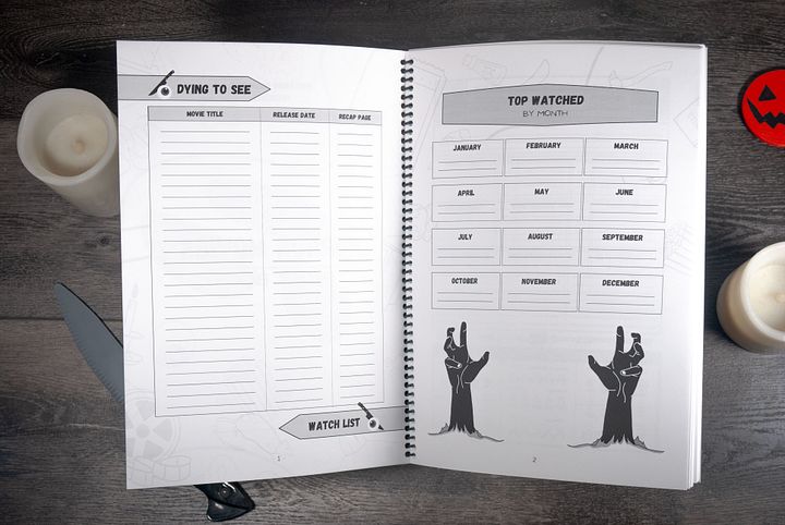 Horror Movies Recap Book | Movie Review & Log Book for Horror Fans product image (2)