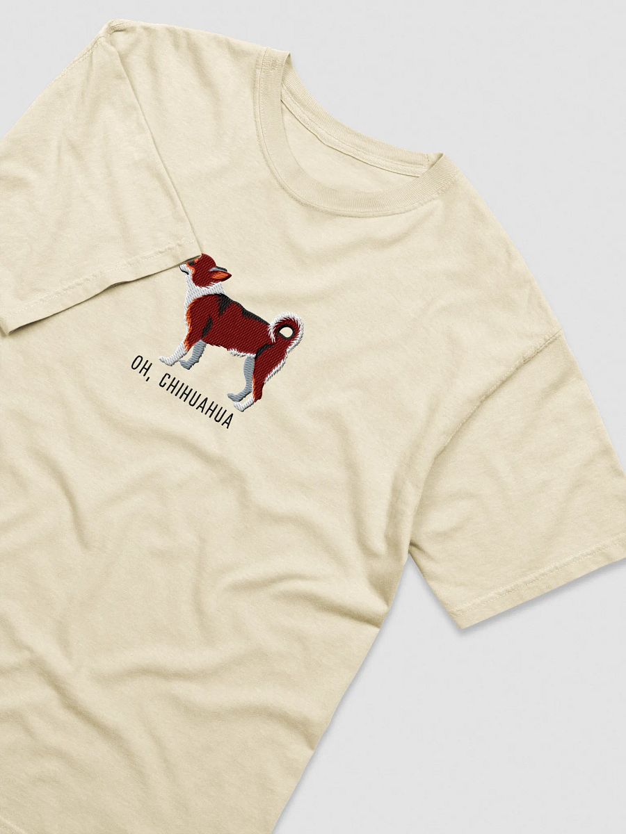 Oh, Chihuahua T-Shirt(Embroidered) of a Chihuahua(Red Tricolor) product image (35)