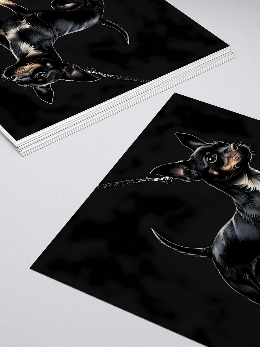 Lancashire Heeler Dog Illustration | Bold Black-and-White Canine Art product image (10)
