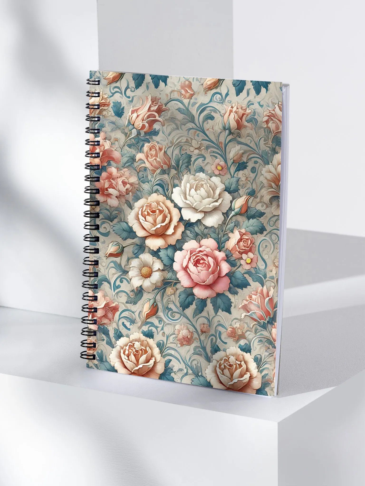 Royal Floral Spiral Notebook product image (4)