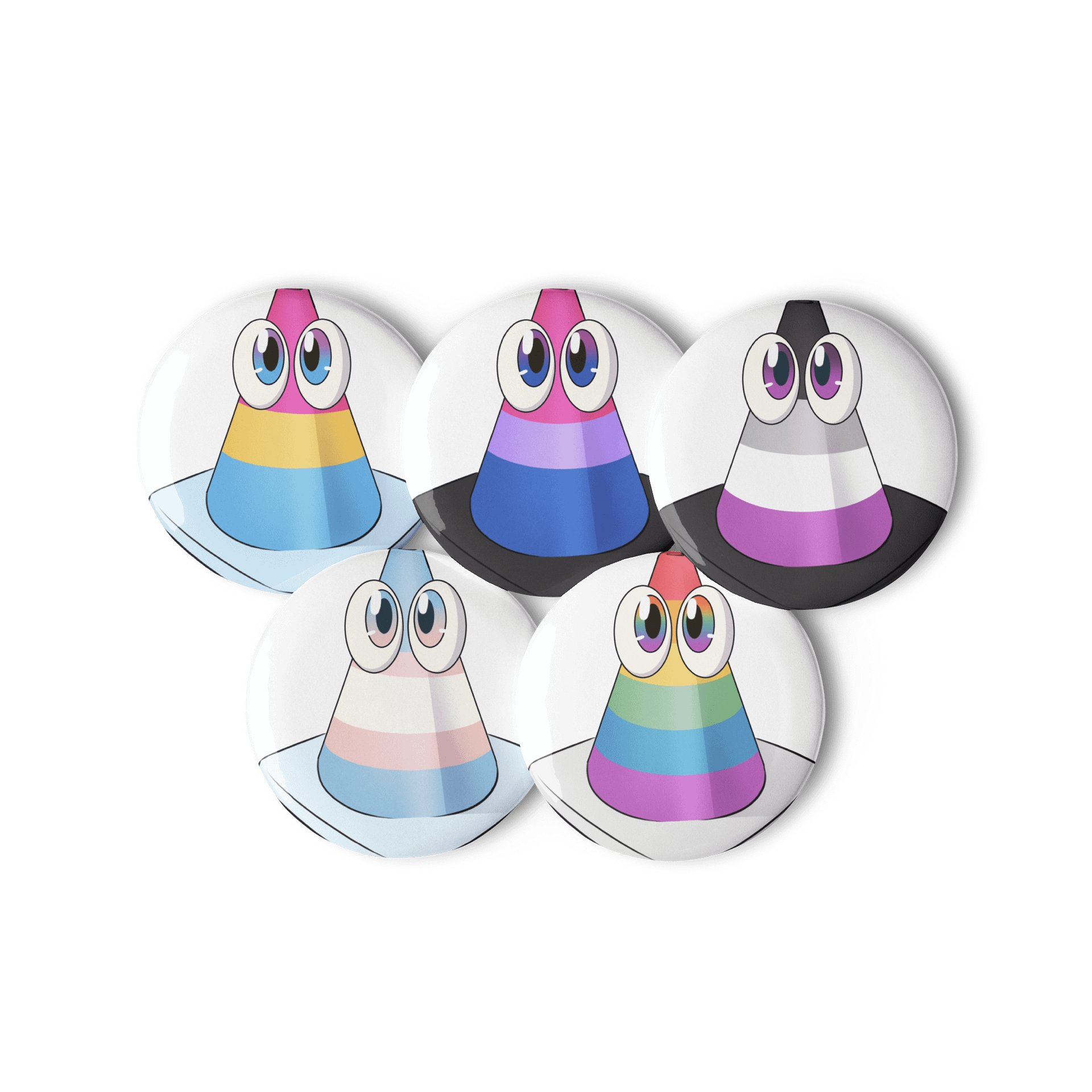 Pride Cone Button Set product image (1)
