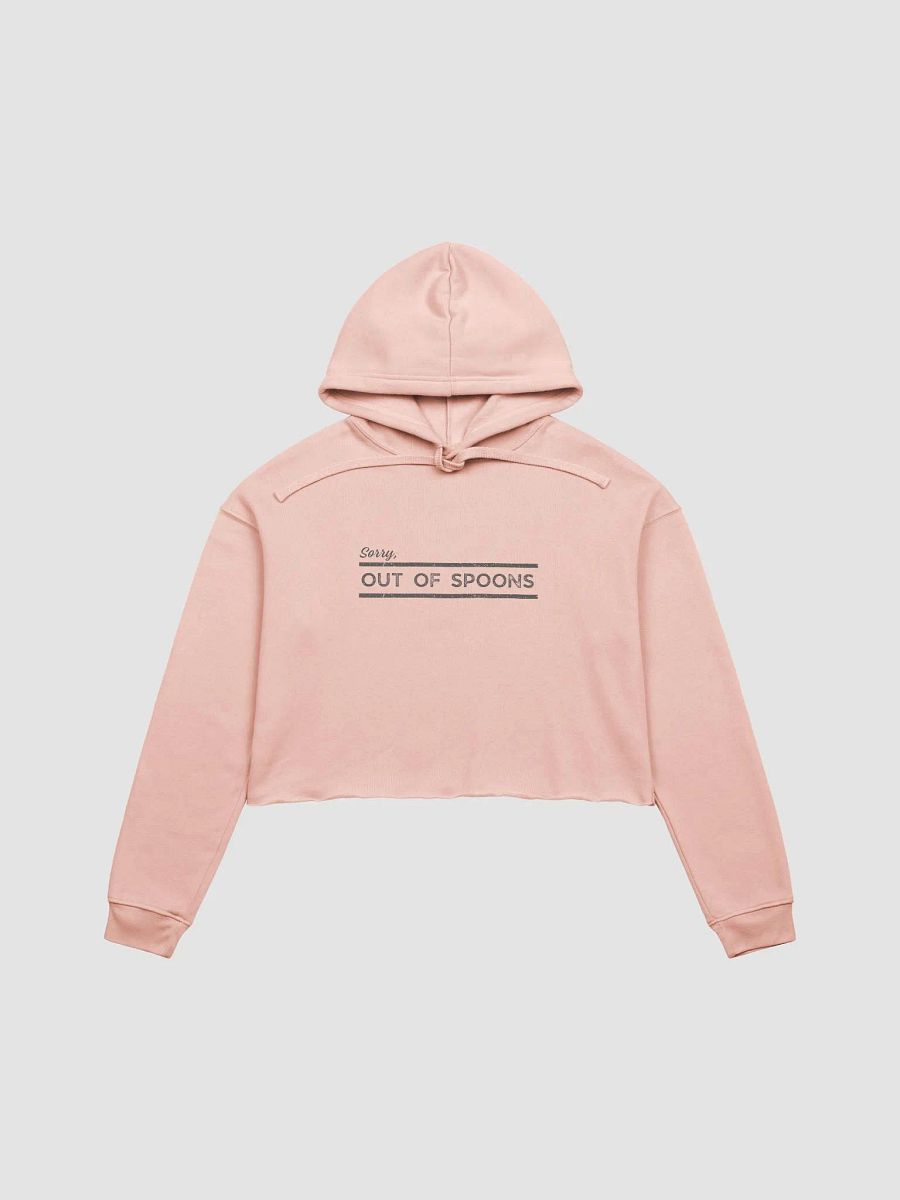 Out of S[poons] Grey Crop Hoodie product image (1)