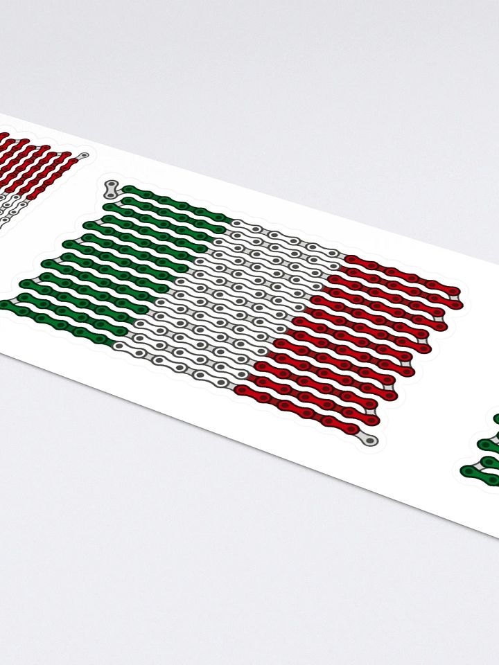 Italy Bike Chain Flag Stickers, Mixed Size 4 Pack product image (2)