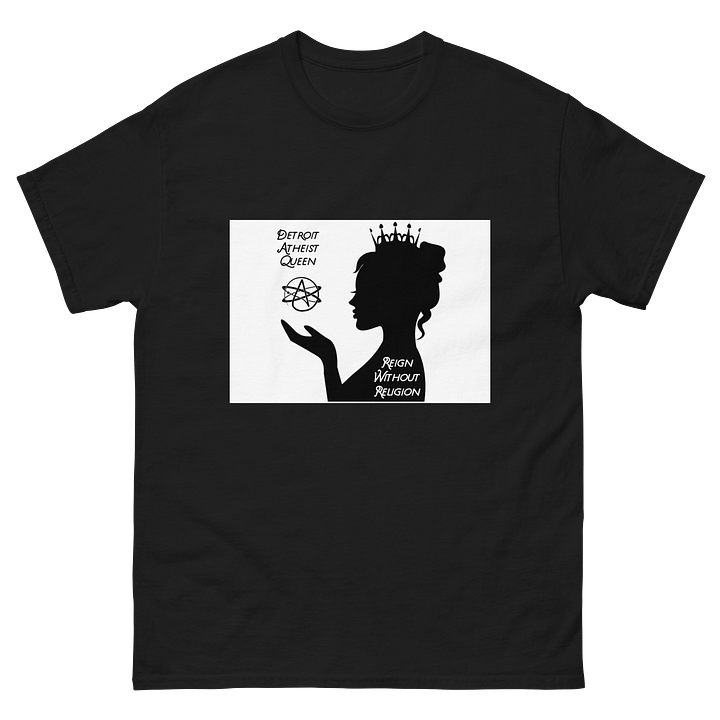 Detroit Atheist Queen Reign Without Religion T-Shirt product image (2)