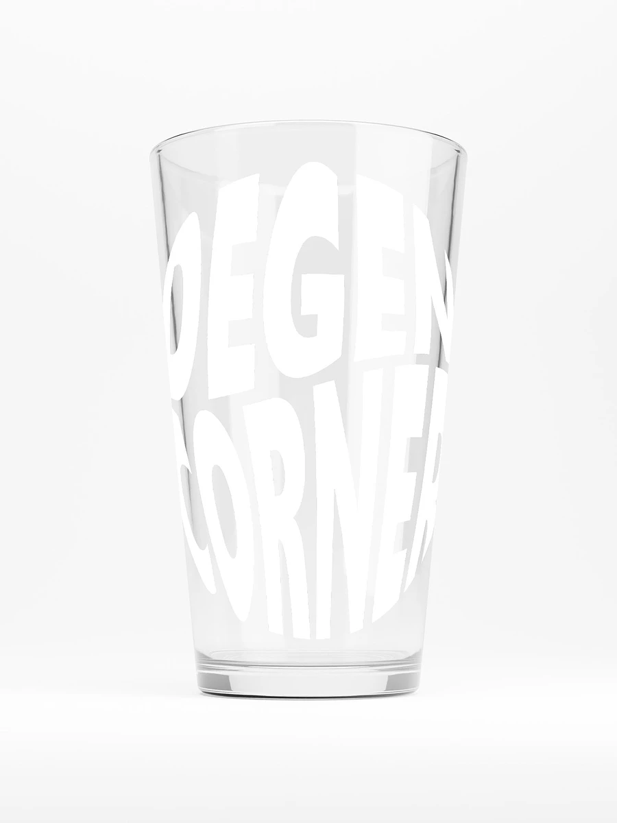 Degen Corner - Pint Glass (light logo) product image (1)