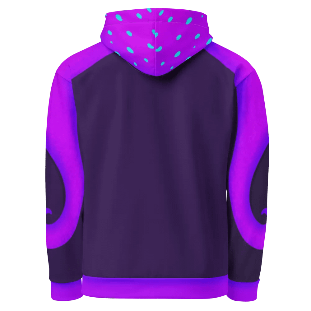Purple Night Cuttle Full Print Hoodie - based on ACNH custom design product image (4)