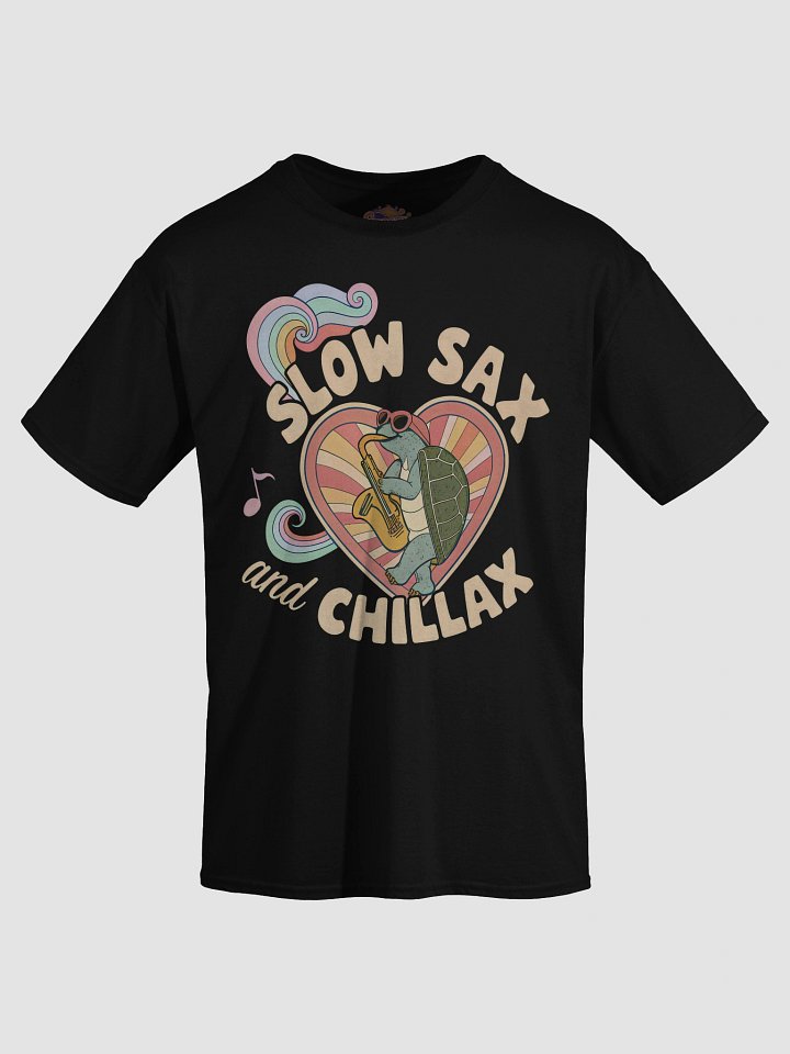 Slow Sax and Chillax Turtle T-Shirt product image (2)