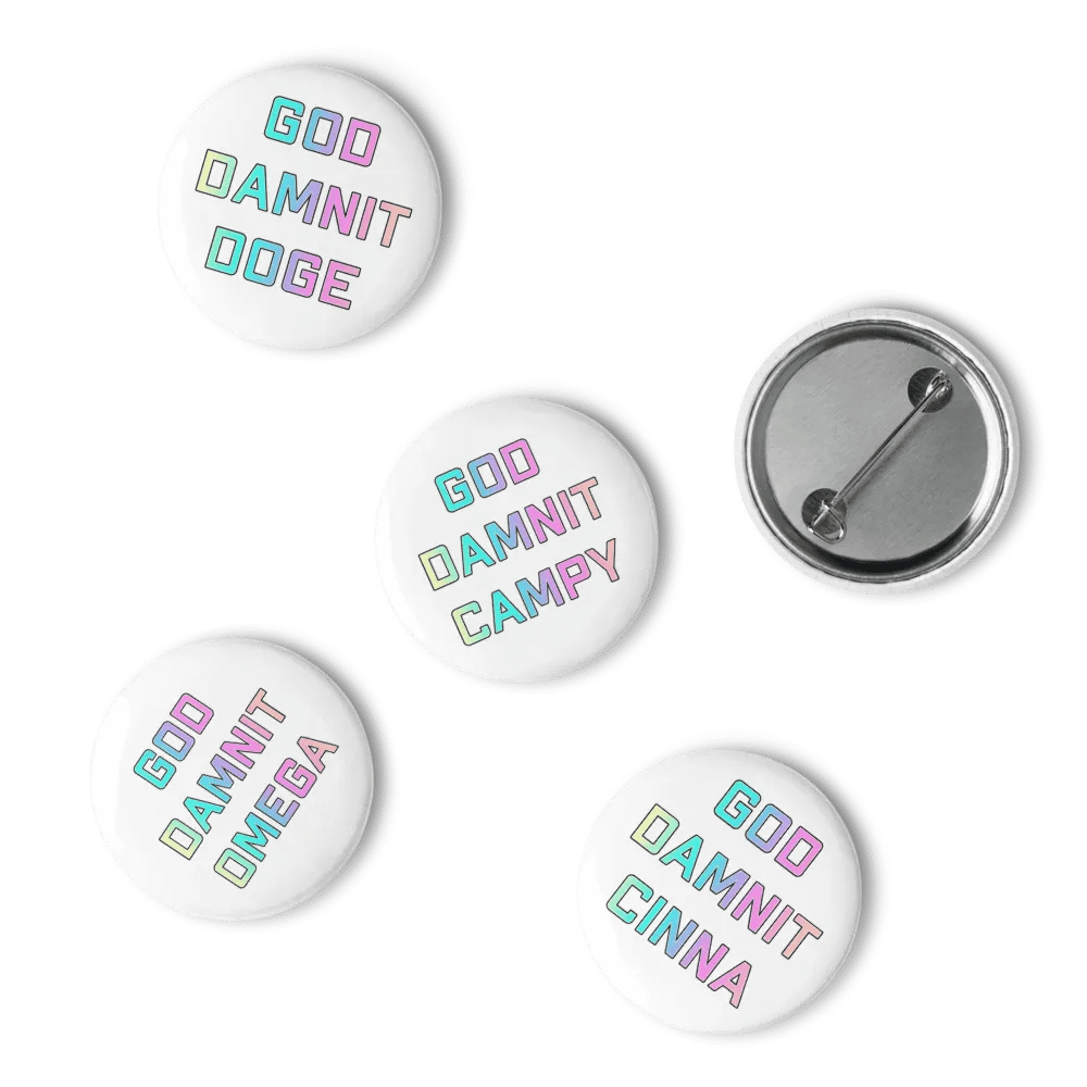 God Damnit Chaos Crew Pins product image (10)