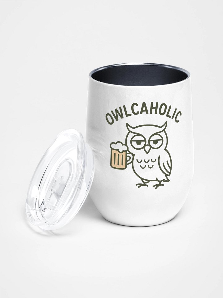 Whimsical Owl Sanctuary Wine Tumbler product image (2)
