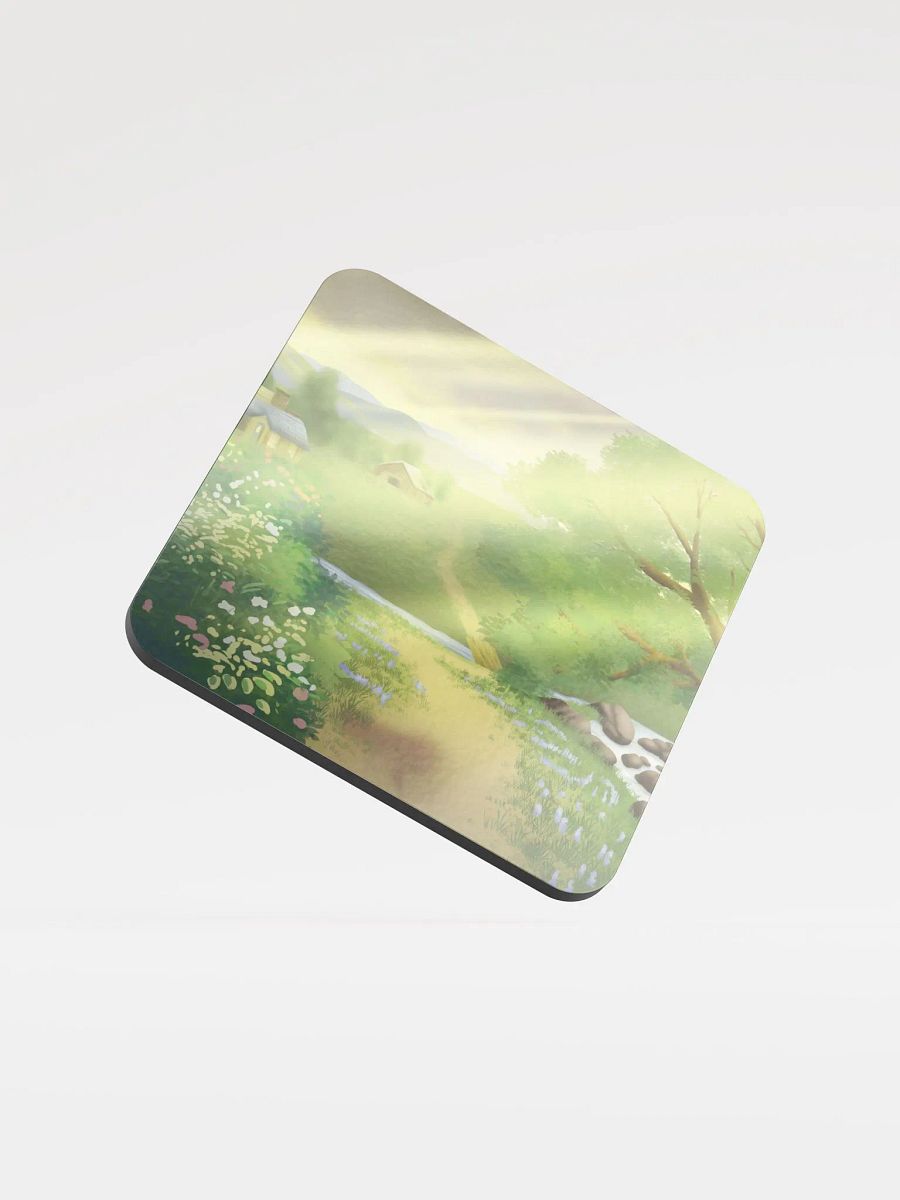 Art Fight 2023: "Valley Rays" Glossed Cork Coaster product image (1)