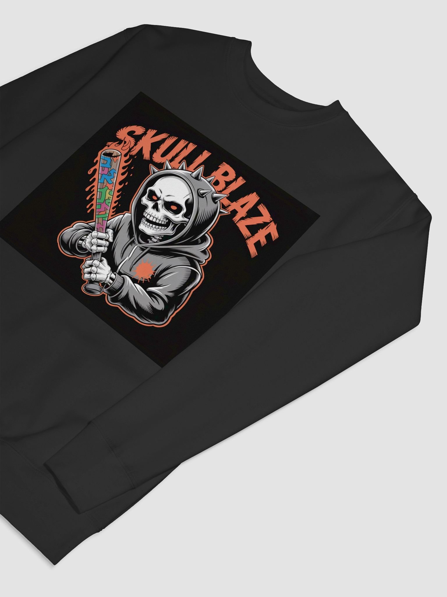 Skull Blaze Hooded Sweatshirt product image (7)