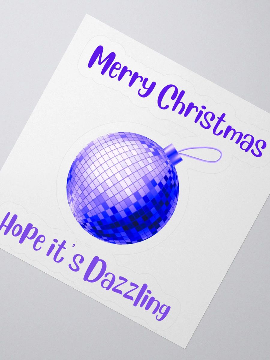 Dazzling Christmas Mirrorball Sticker - Purple product image (6)