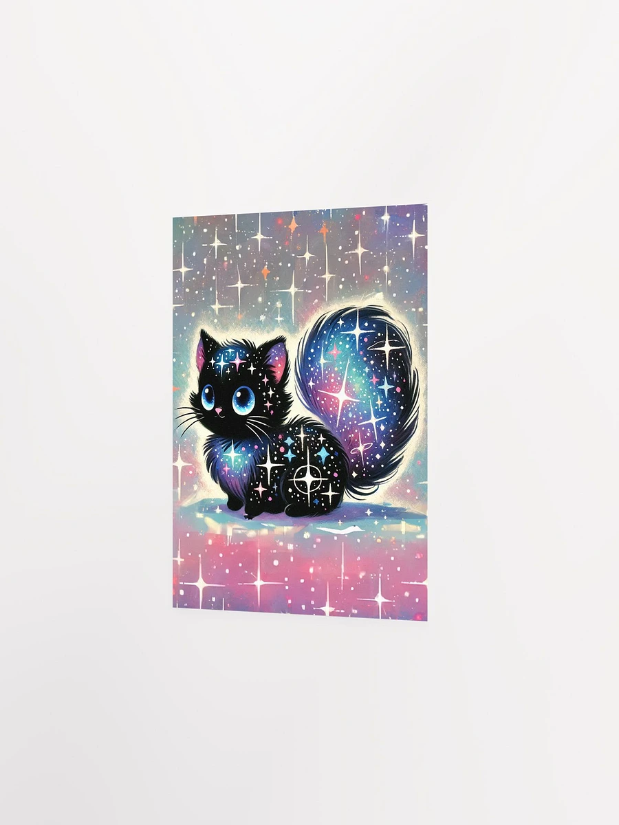 Cosmic Sparkle Fluffy Cat Premium Matte Fantasy Poster product image (11)