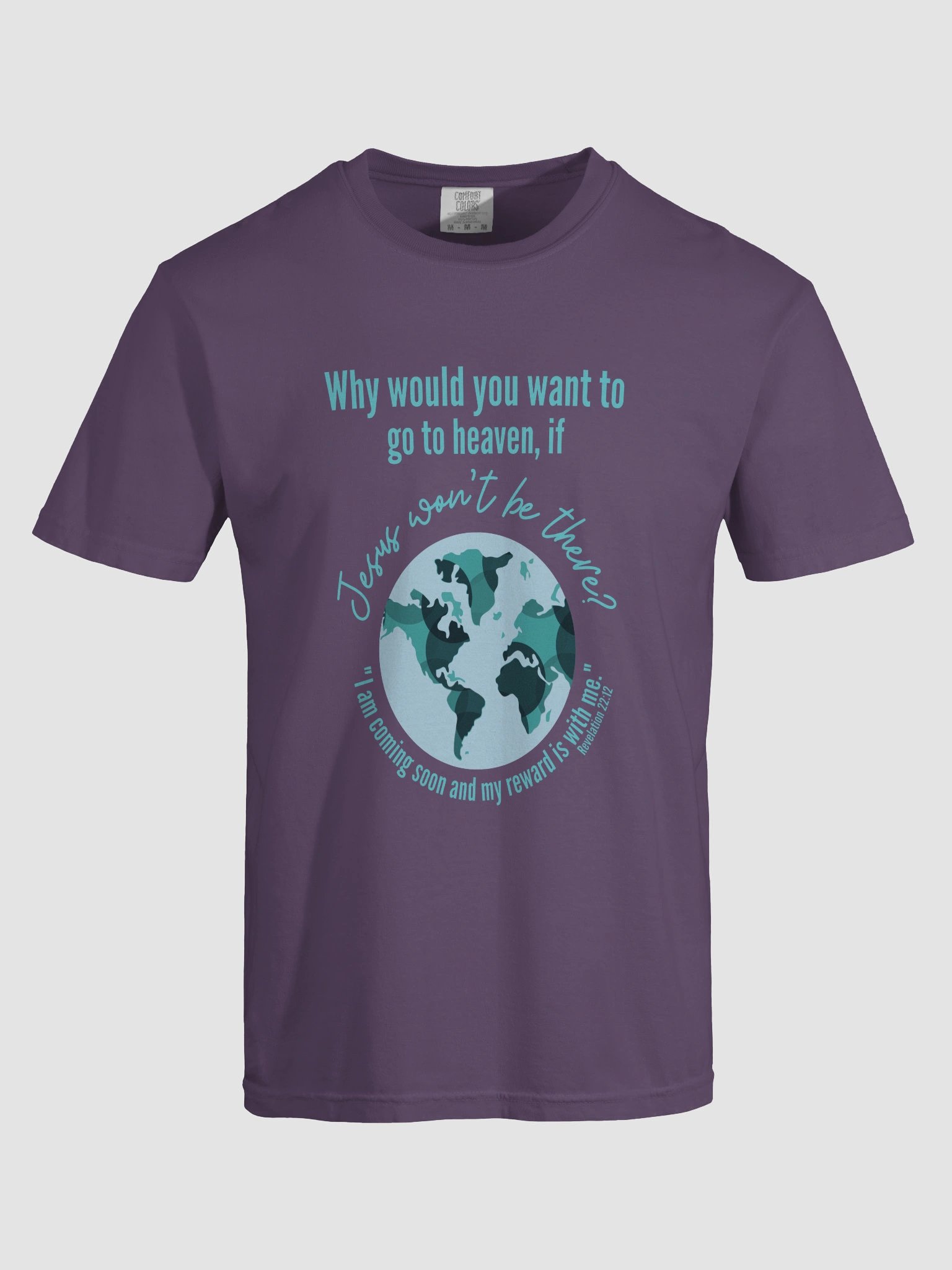 Why Go to Heaven Heavyweight T-Shirt product image (87)