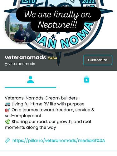 We are live in the @theneptuneapp!!! Finally! Can’t wait to see the growth!!! Anyone else try this app yet? #neptune #neptuneapp