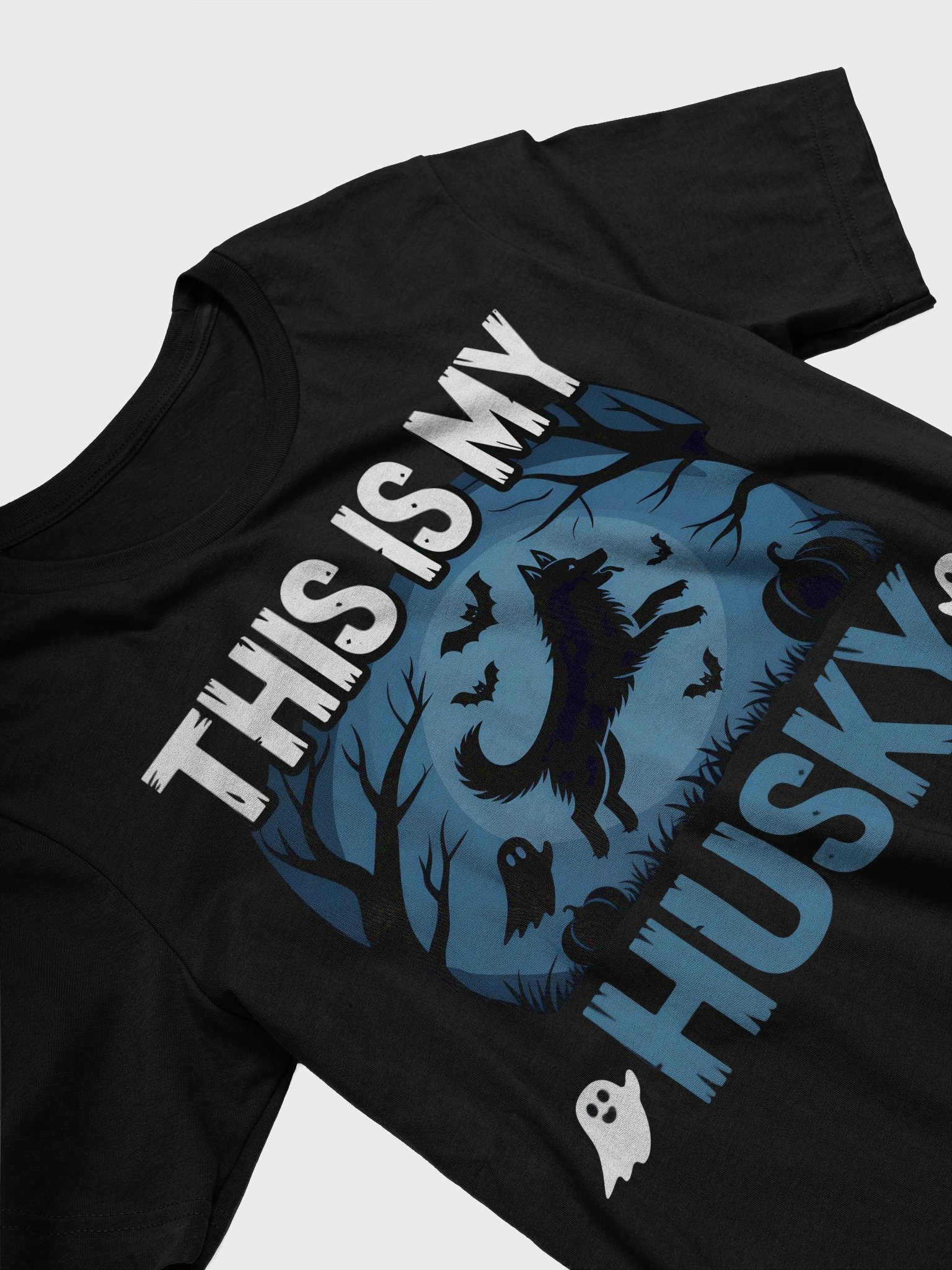 Halloween Husky Night Sky T-Shirt product image (3)