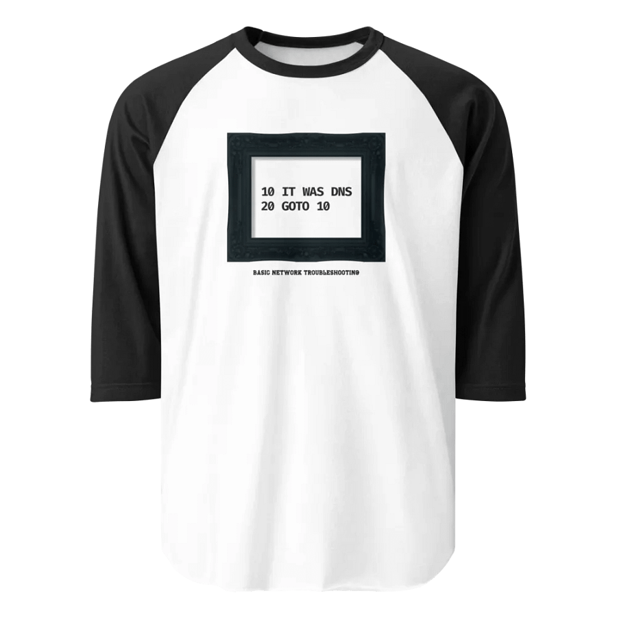 Basic Network Troubleshooting - Raglan Tee product image (1)