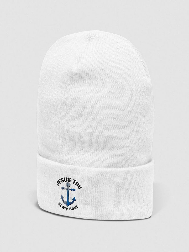 JESUS THE ANCHOR OF MY SOUL Vintage Anchor Embroidered Beanie product image (2)