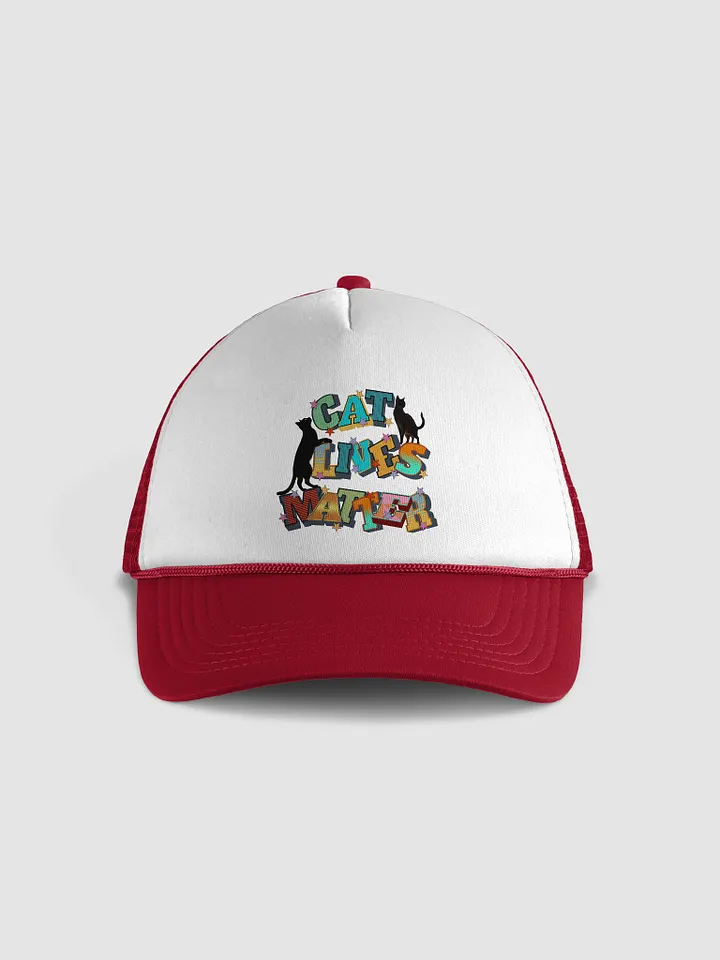 Cat Lives Matter Starry Trucker Hat product image (1)