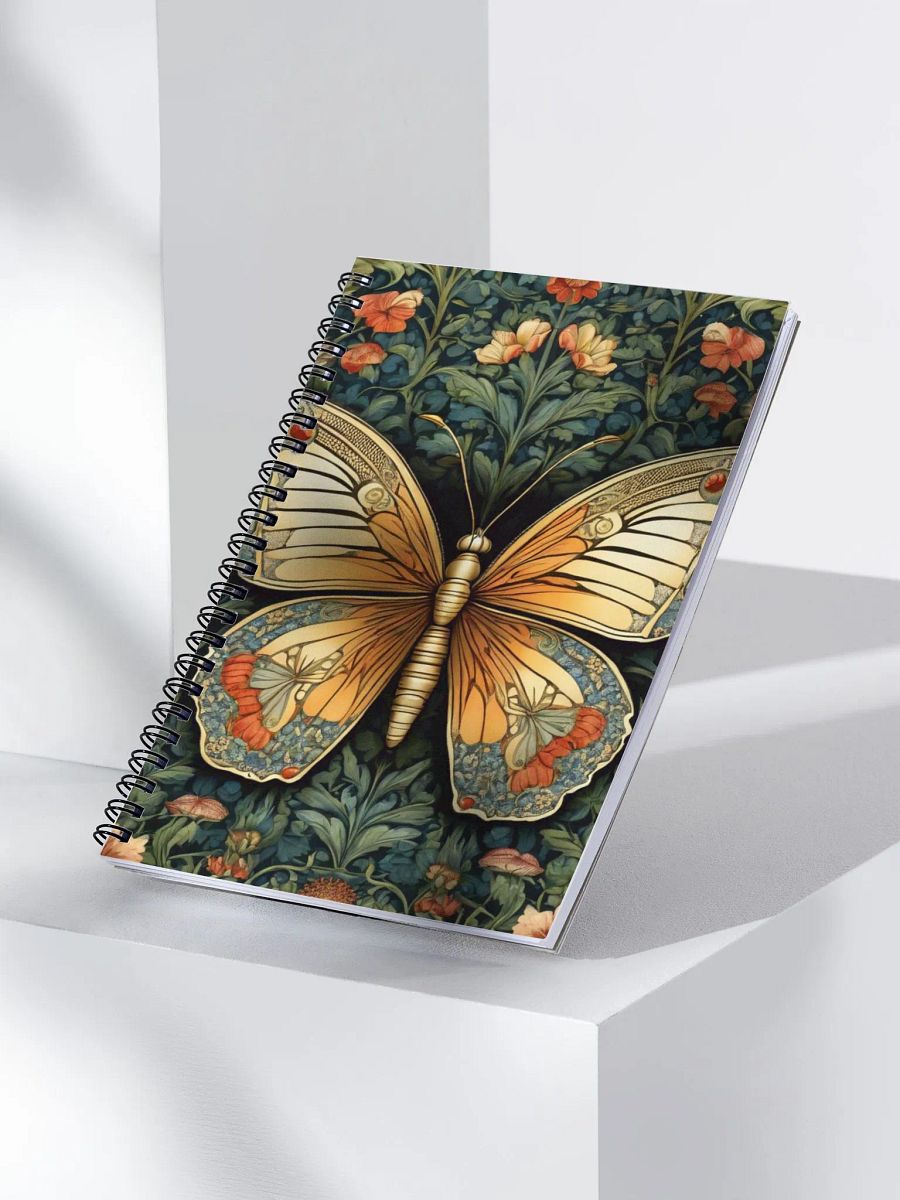 Spiral Notepad William Morris Inspired Butterfly product image (3)