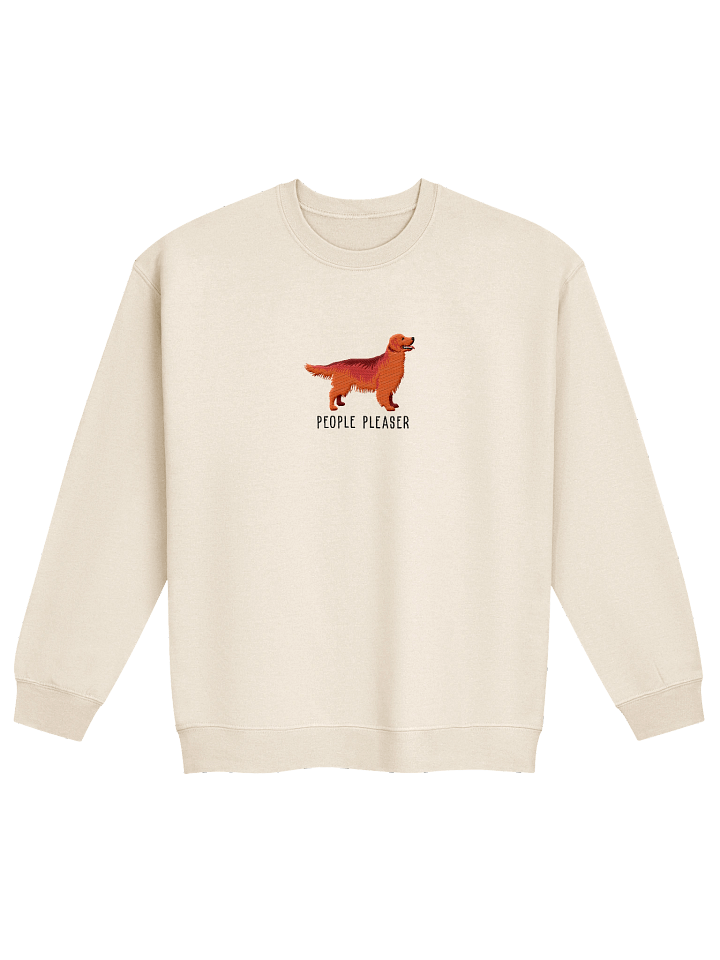 People Pleaser Sweatshirt (Embroidered) of a Golden Retriever(Red) product image (21)