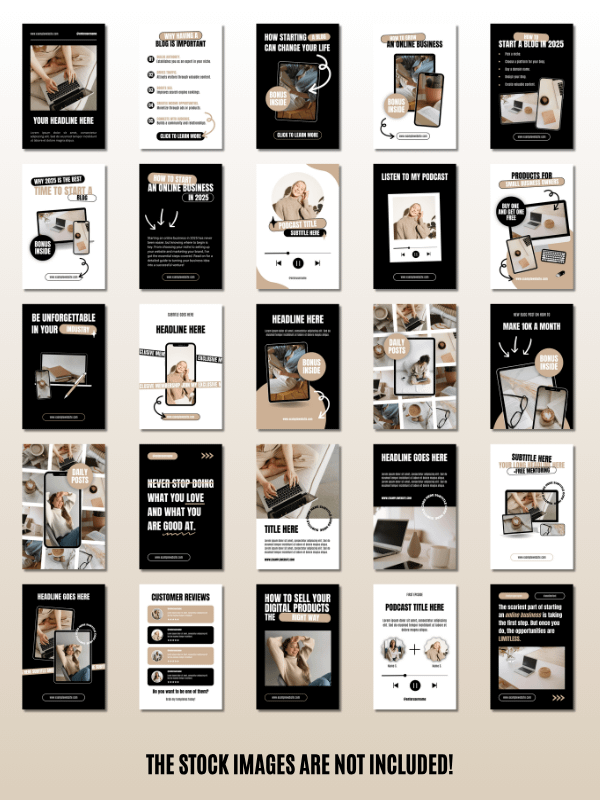 MRR/PLR Pinterest Templates for Bloggers product image (4)