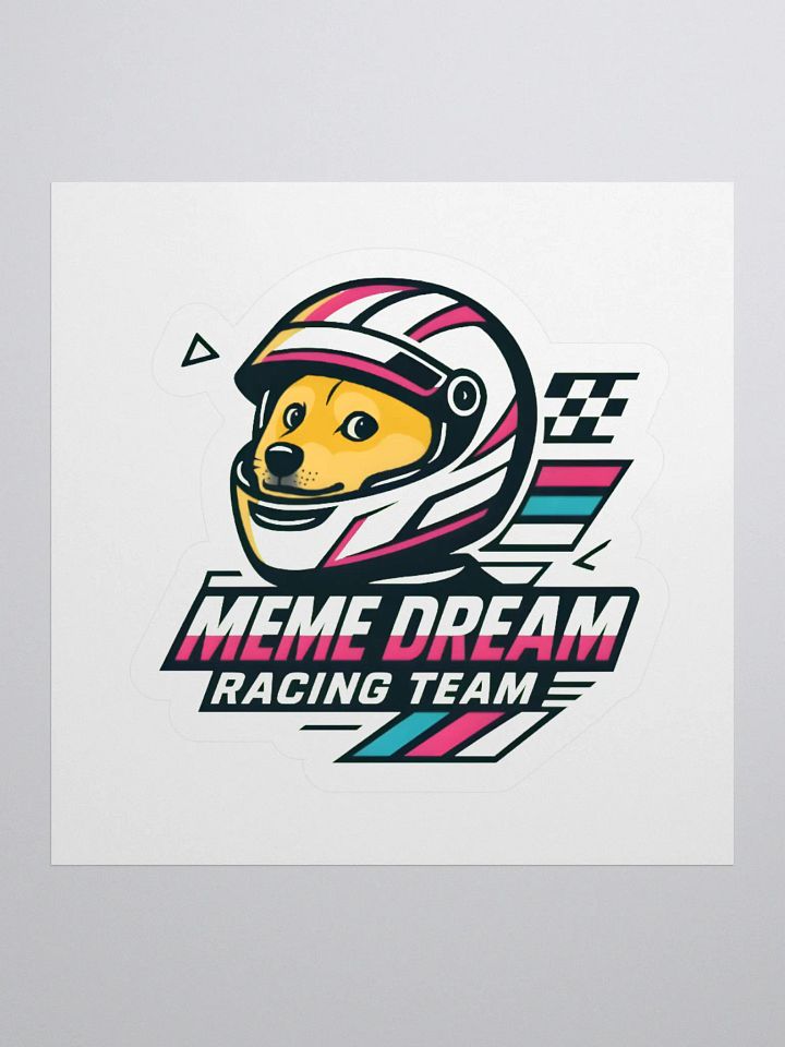 Racing Pup Kiss Cut Stickers product image (4)