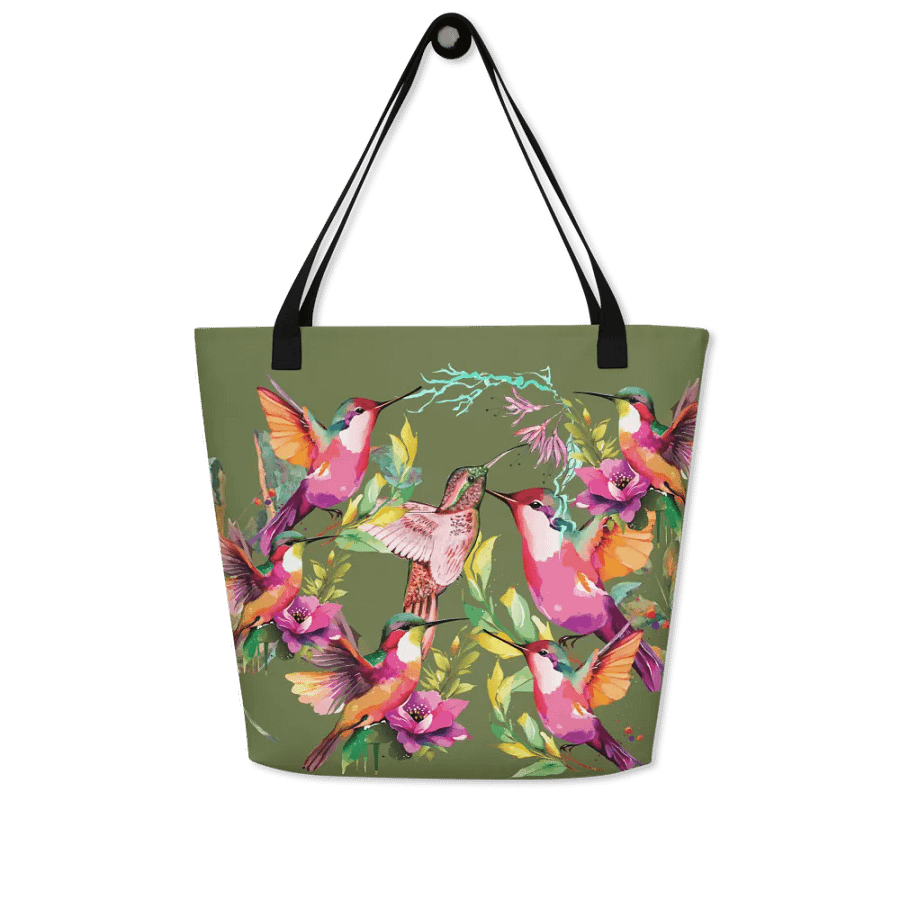Hummingbird Haven Tote gift for birding moms product image (5)
