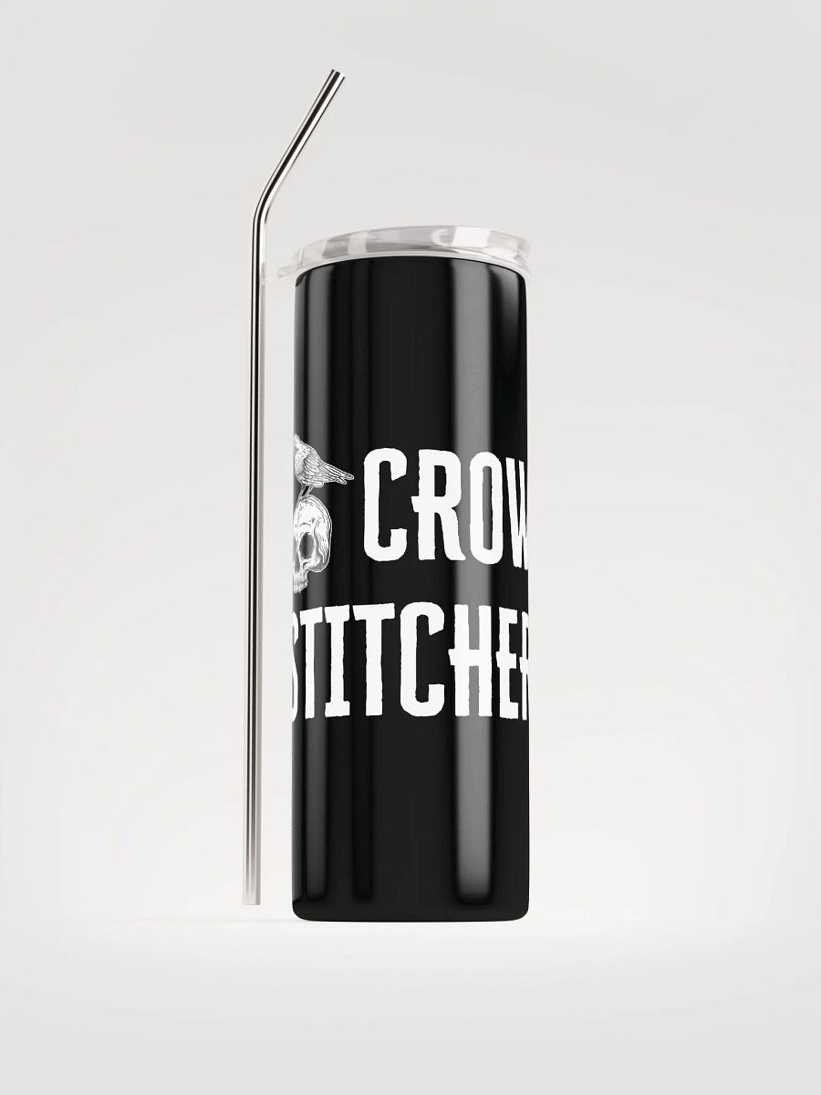 Crow Stitcher Skull & Crow Stainless Steel Tumbler - Black product image (1)