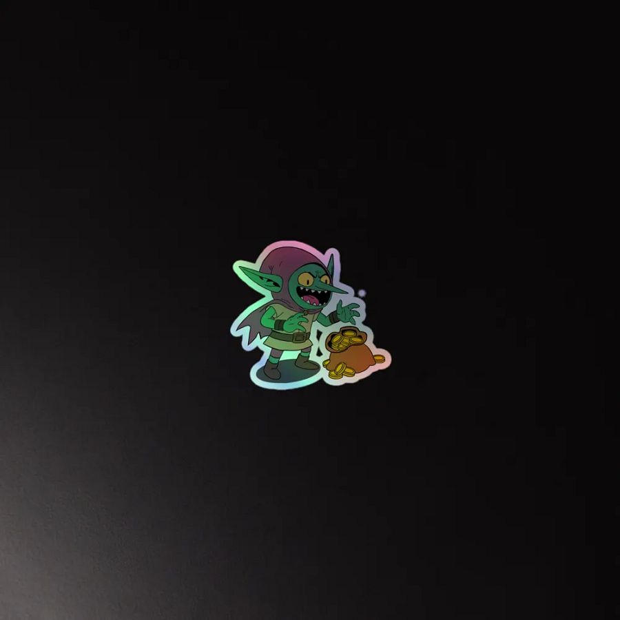 Goblin's Gold Holographic Sticker Sheet product image (2)