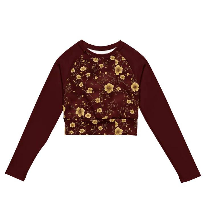 Agni - Crop Top Long Sleeve - Red product image (2)