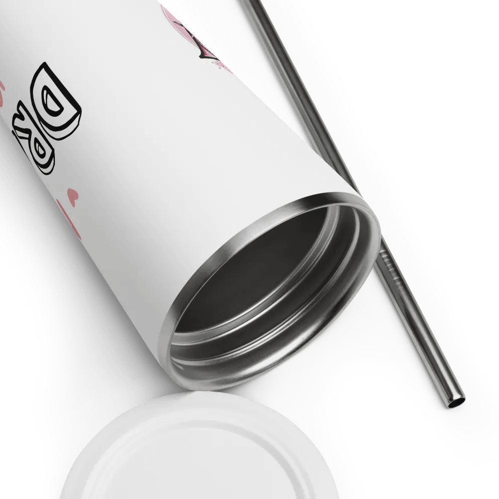 Vaso de acero inoxidable con pajita product image (12)