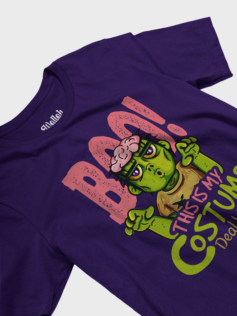 Boo This Is My Costume Funny Zombie Halloween T-Shirt – Cartoon Lazy Costume Tee product image (15)