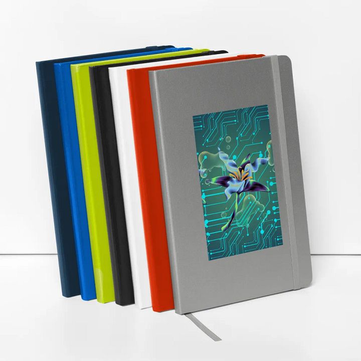 Floral Tech Fusion Hardcover Journal for the Techi lady or gent son daughter product image (2)
