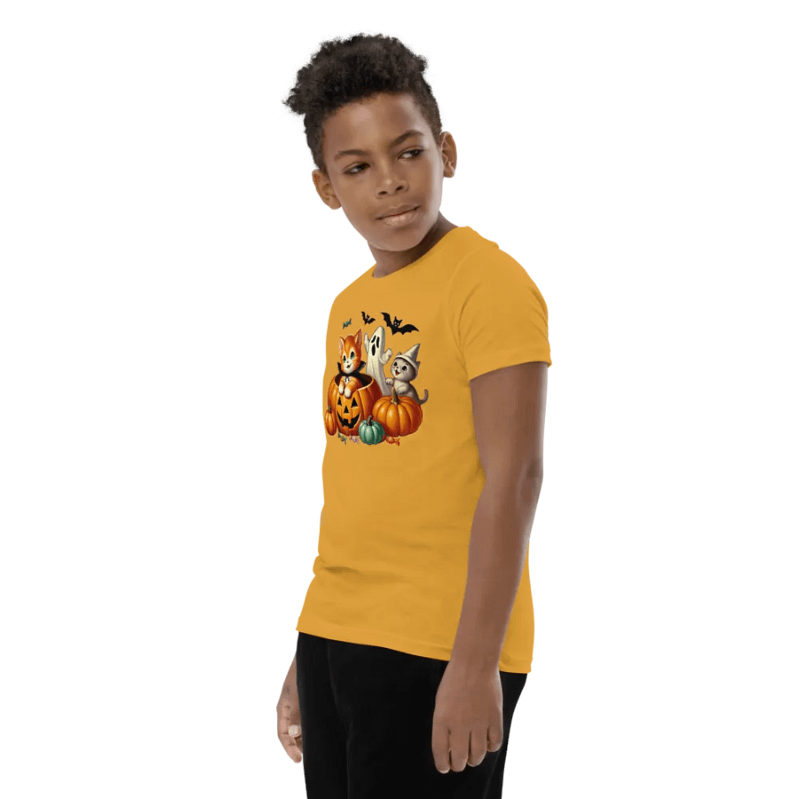 Kittens and Ghost Halloween Kids T-Shirt product image (65)