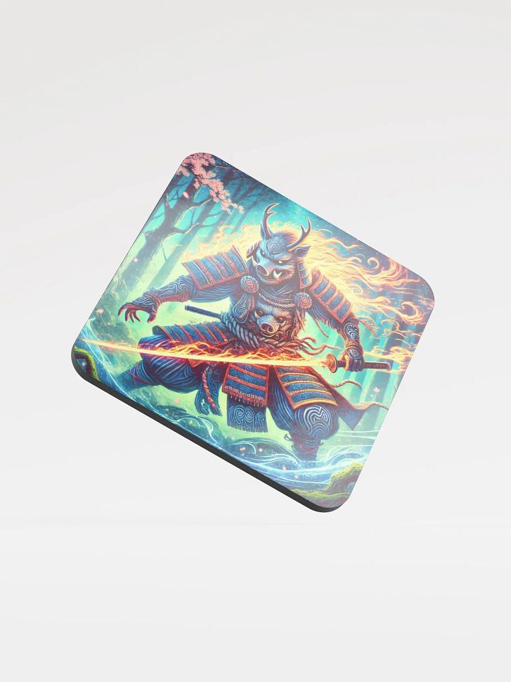 Samurai Boar Glow-in-the-Dark Coaster Set product image (1)