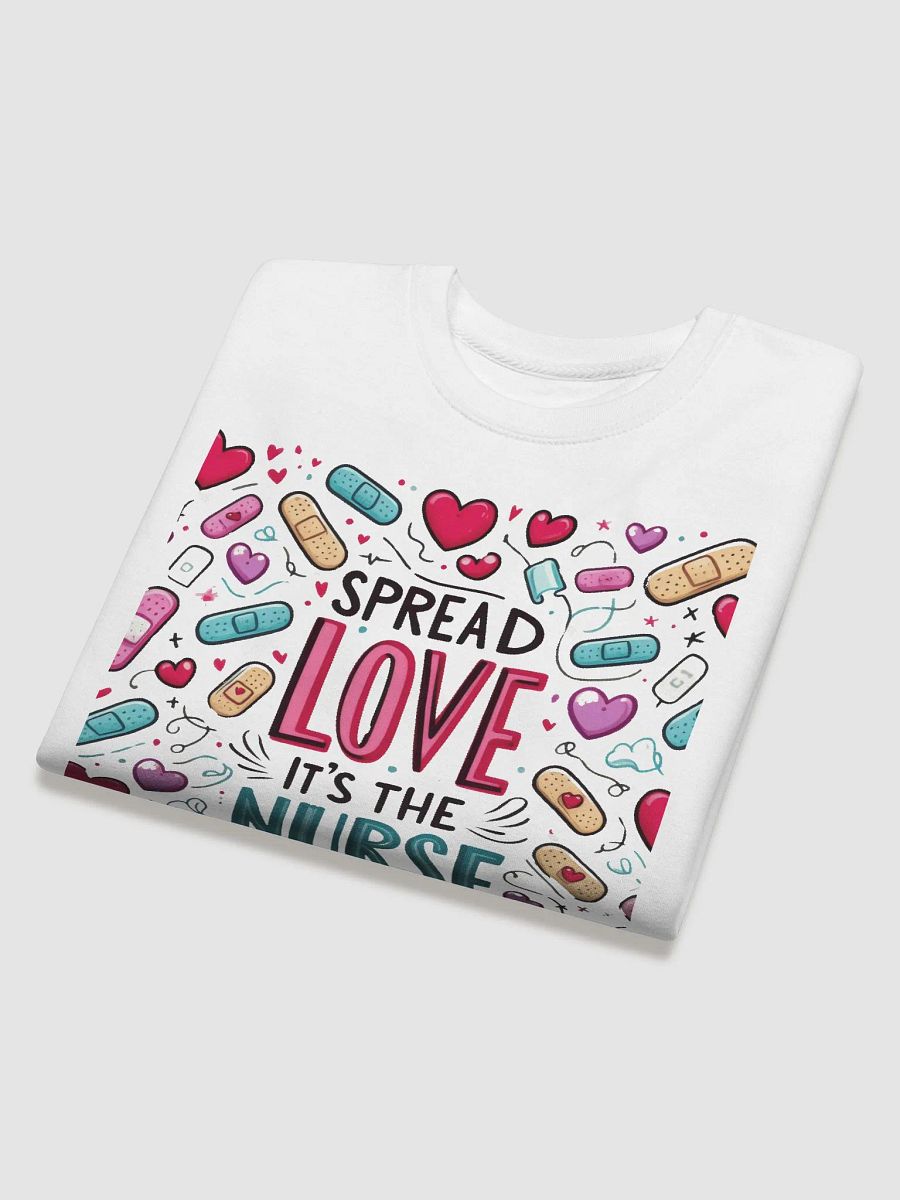 NURSE LOVE BAND-AID CROP Sweatshirt product image (14)