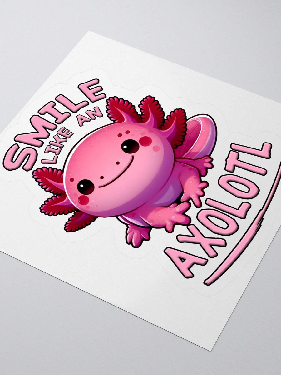 Smile Like an Axolotl Sticker product image (8)