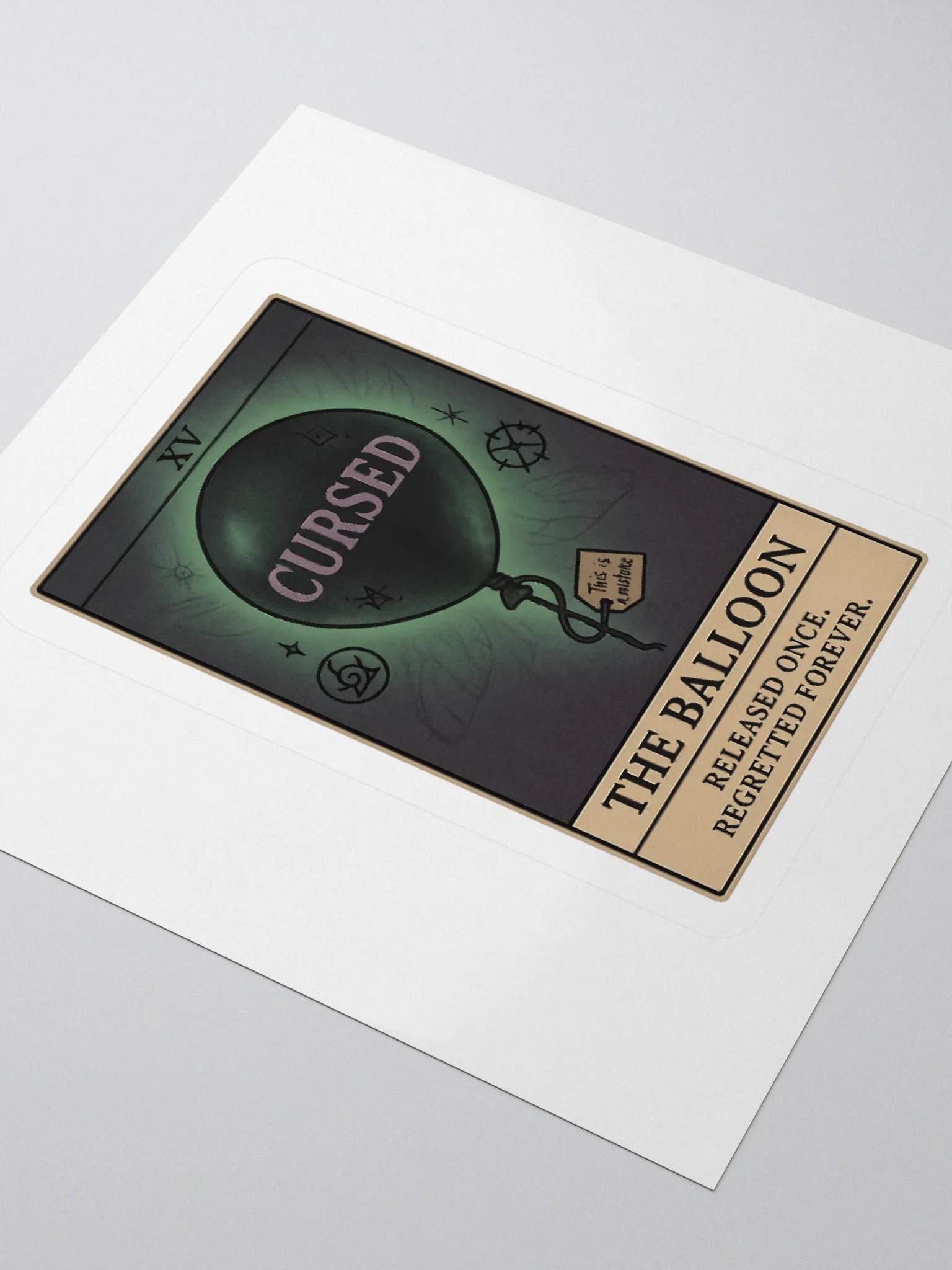 SALE: The Balloon – Cursed Print (Was $7 → Now $5!) product image (3)