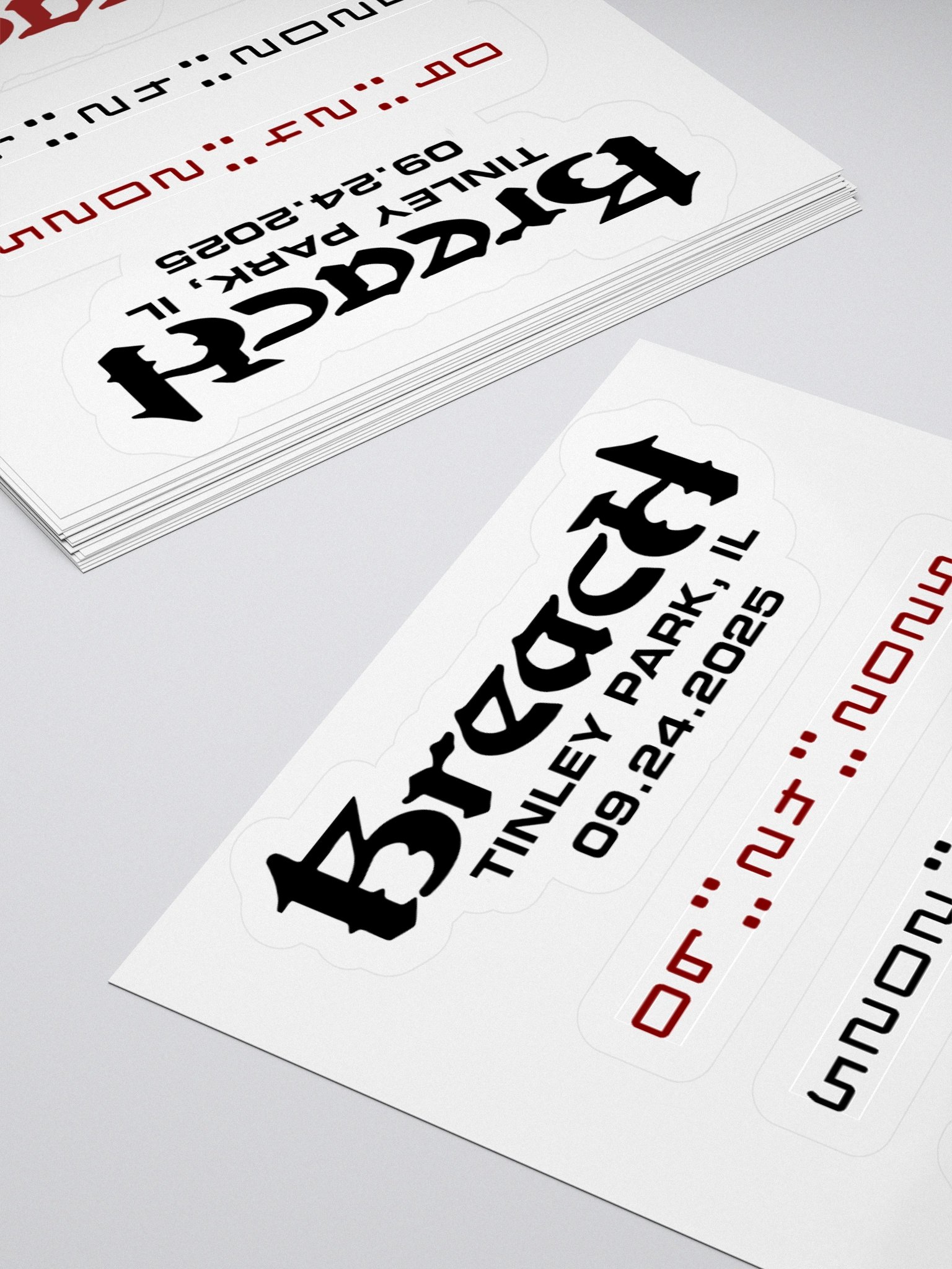 Tinley Park 2025 Date Stickers product image (4)