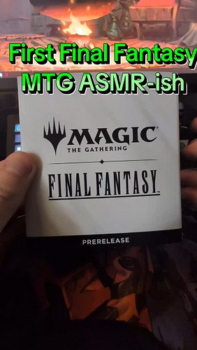 Picked up my first Final Fantasy MTG Pre release set. Do you think I got any cool pulls? #mtg #magicthegathering #finalfantasy