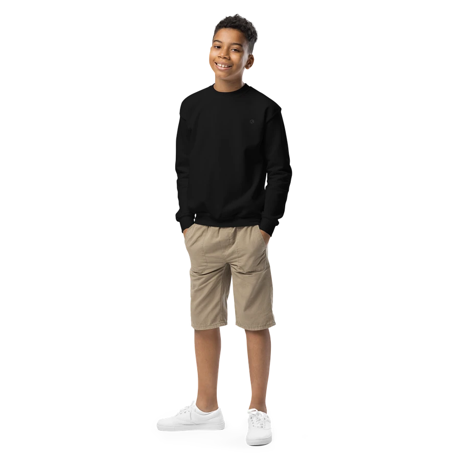 Black Youth Crew Neck Sweatshirt product image (2)