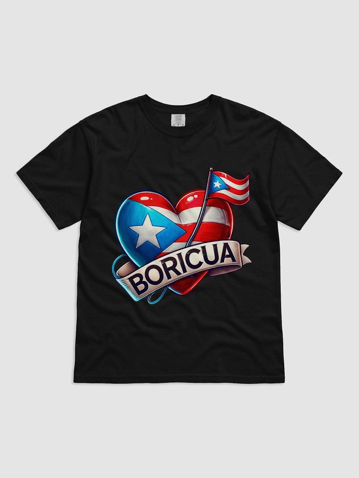Boricua Pride Flag Heart T-Shirt product image (1)