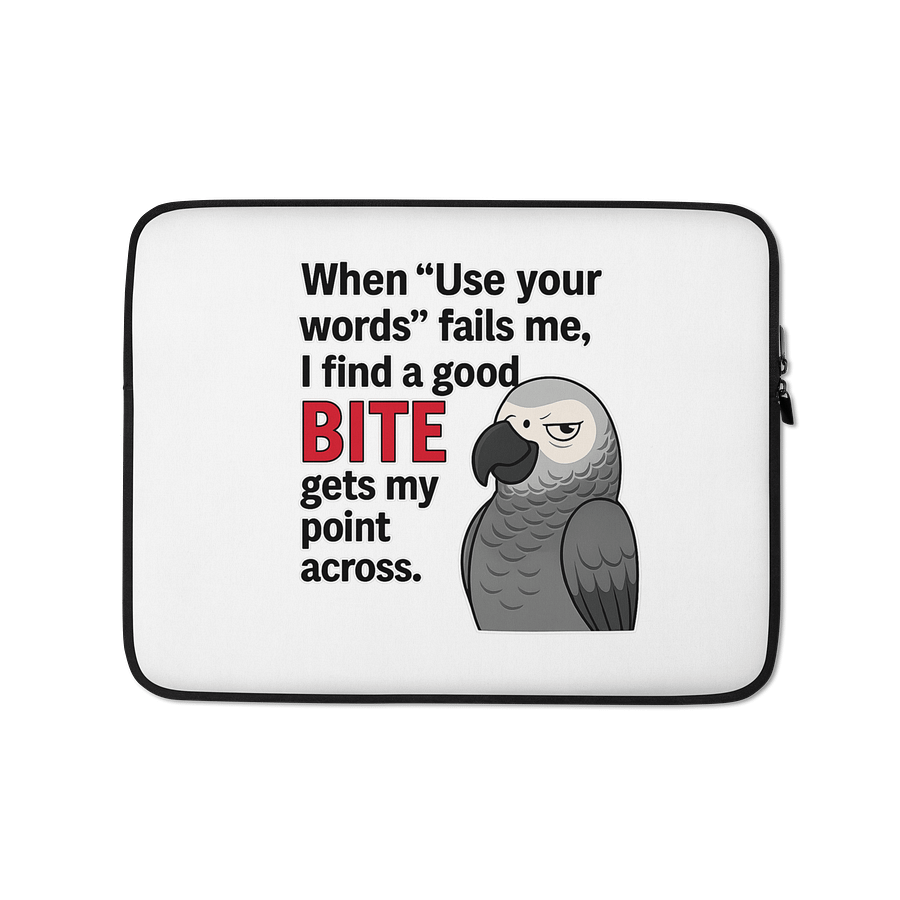 Grey Communication Skills Laptop Sleeve product image (1)